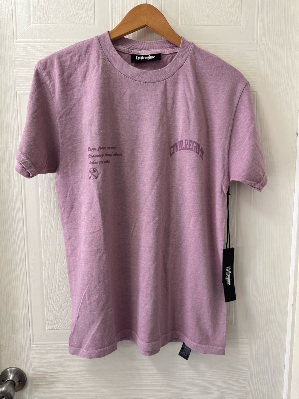 Civil Regime Lavender Short Sleeve Graphic Tee